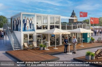 Containeranlage Modell Erding Basic bestehend aus 9 schmalen Modulen auf konfigurator24.de